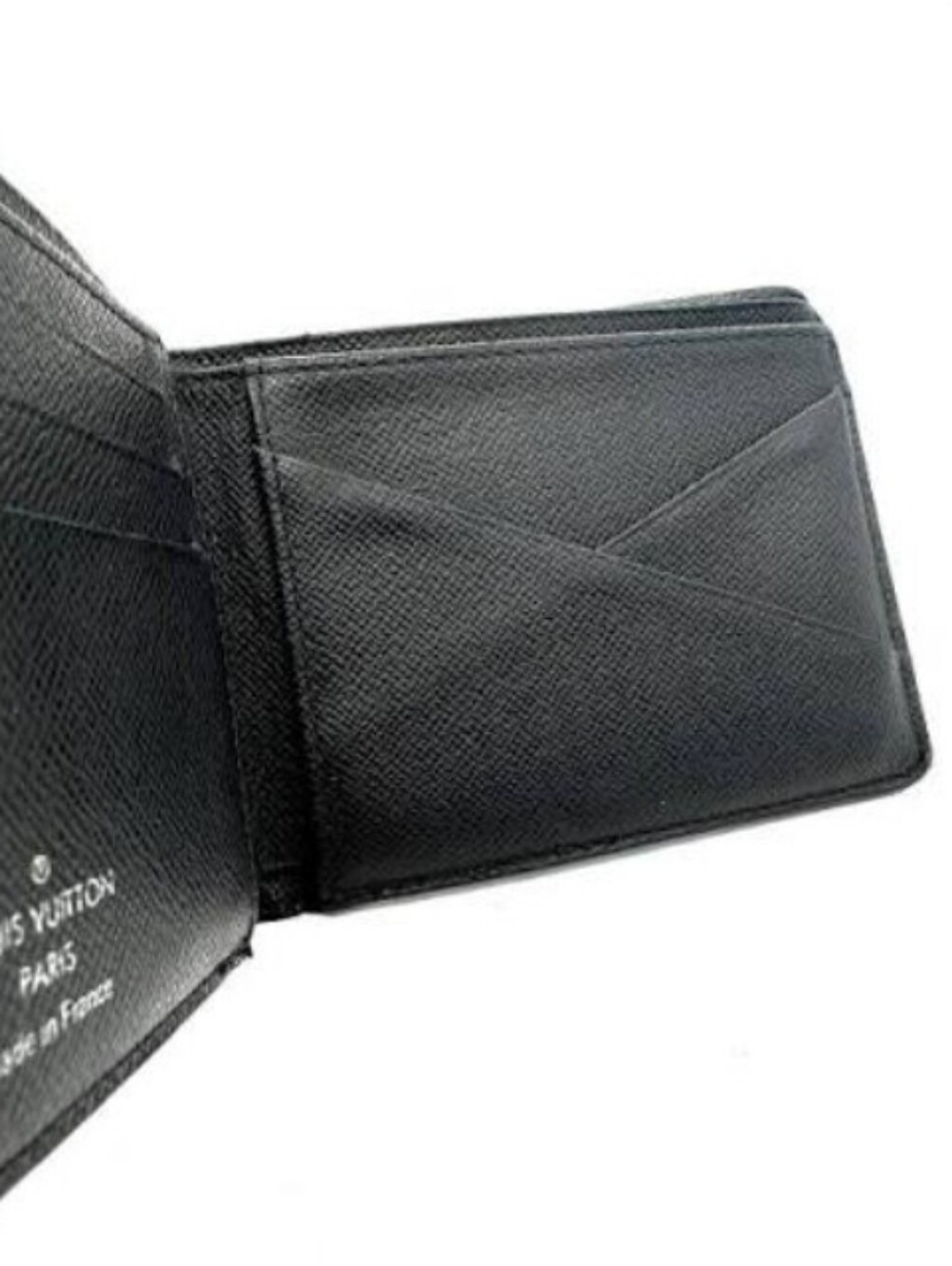 Authentic Louis Vuitton N64002 Damier Graphite Men's Multiple Wallet Black EUC